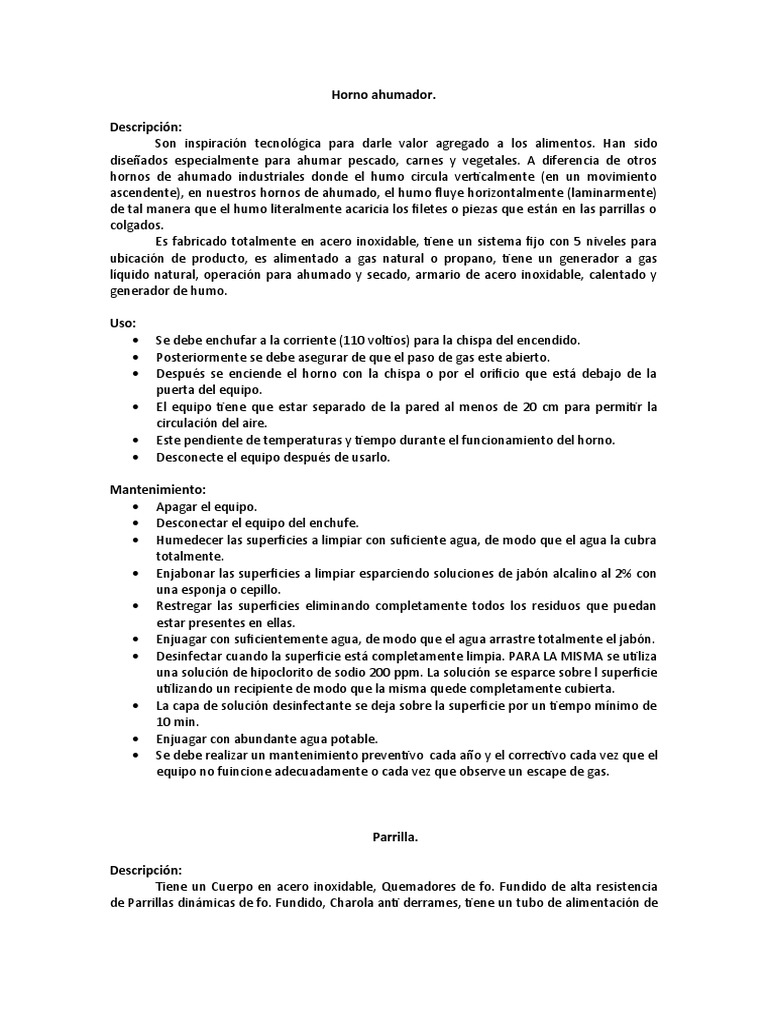 Parrillera y Horno Ahumador | PDF | Agua | Materiales