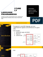 PIC Architecture and Assembly Language Programming