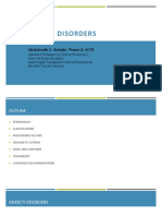 Anxiety Disorders: Abdulmalik S. Alotaibi, Pharm.D, BCPS