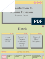 Introduction To Rooms Division: Expected Output