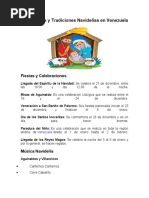 Costumbres y Tradiciones Navideñas en Venezuela