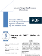 Diagrama Gantt y técnicas PERT y CPM para planificación de proyectos