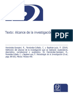 Alcance de La Investigación - Hernández, Sampieri