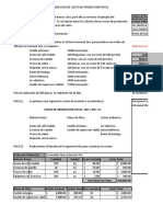 Ejercicio Costos de Producción Total