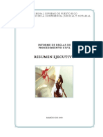 Informe de Reglas de Procedimiento Civil 2010 - Resumen Ejecutivo (Marzo 2008)