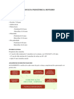 Anamnese Pediátrica - Roteiro