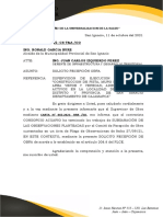 Carta SUPERVISION 65 SOLICITA RECEPCION OBRA FINAL