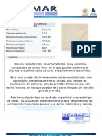 Crema Marfil Informe Tecnico - SEVIMAR