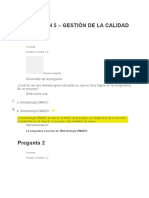 Evaluación 5 - Gestión de La Calidad Pregunta 1