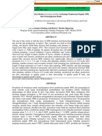 Growth and Production of Melon (Cucumis Melo L.) by Giving NPK Fertilizer and Fruit Prunning