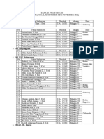 Daftar Stase Bedah (Periode Tanggal 31 Oktober S/D 6 November 2021) 1. RSU. Aliyah II