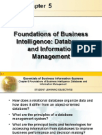 Foundations of Business Intelligence: Databases and Information Management