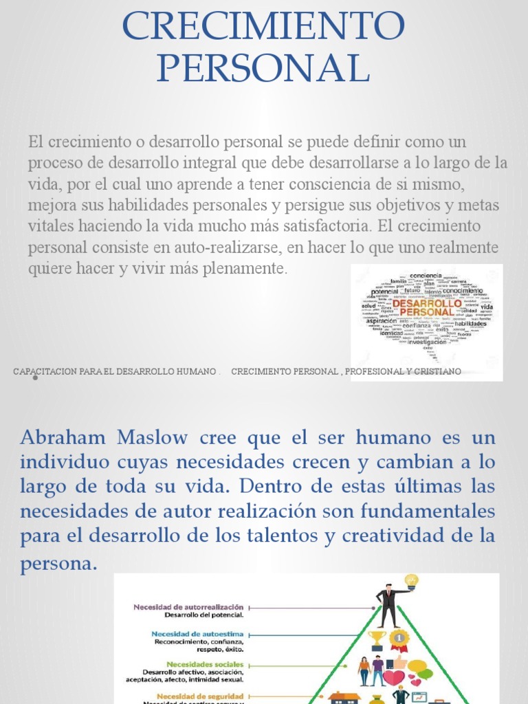 Crecimiento Personal y Profesional Integral | PDF | Desarrollo personal ...