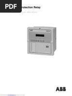 REF 610 Feeder Protection Relay: Operator's Manual - ANSI Version