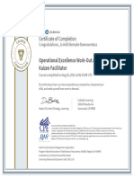 CertificateOfCompletion - Operational Excellence WorkOut and Kaizen Facilitator