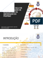 Avaliação do Ciclo de Vida da Produção de Acrilonitrila via Amoxidação do Propeno