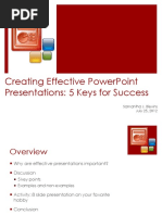 Creating Effective Powerpoint Presentations: 5 Keys For Success