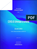 Certificado Covid-19 de Benjamin Carrion