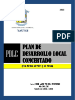 Modelo Plan de Desarrollo Concertado 2021 Jauja PDF