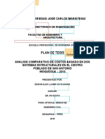 Análisis comparativo de costos entre sistemas estructurales