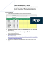 Praktikum 2 Microsoft Excel 2013
