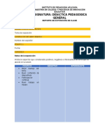 Formato Reporte de Exposición - DIDACTICA PEDAGOGICA GENERAL - 7