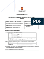 Open Book: Production Planning and Inventory Control TIN 323