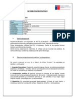 Informe fonaudiológico: Afasia de conducción leve