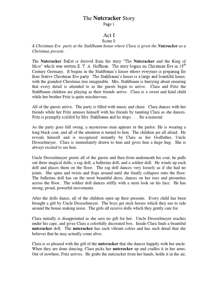 The Nutcracker Story PDF The Nutcracker