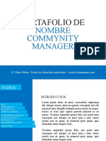Plantilla Portafolio Community Manager