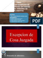 Excepcion de Cosa Juzgada