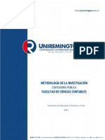 Metodología de La Investigación - 2016 Contable