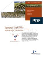 APP 012834 01 Water Analysis Using LAMBDA Nitrate-Nitrogen Determination