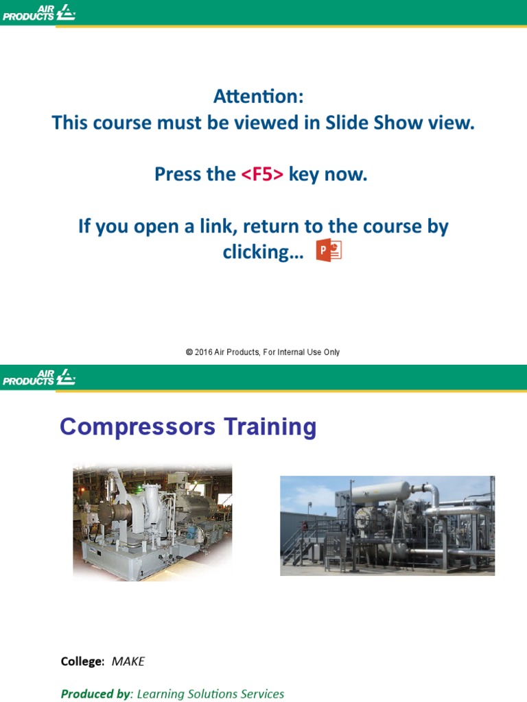 Attention: This Course Must Be Viewed in Slide Show View. Press The Key ...