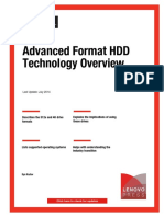Advanced Format HDD Technology Overview: Front Cover