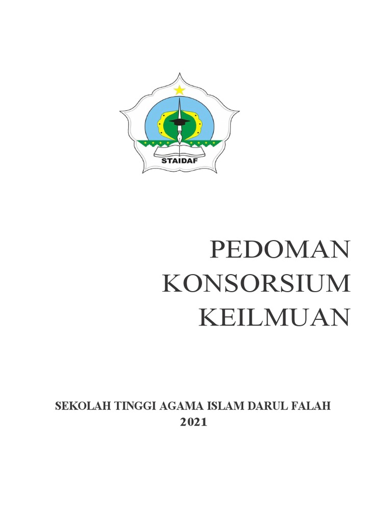 Pedoman Konsorsium Keilmuan STAIDAF | PDF | Karier & Perkembangan
