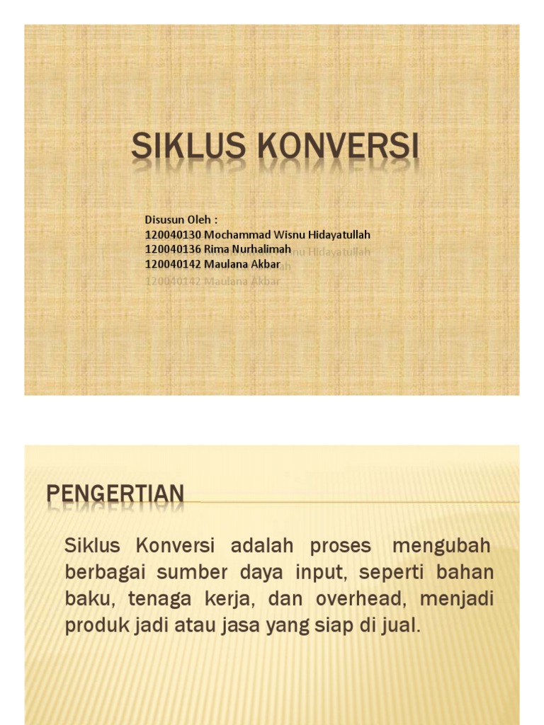 Konversi adalah