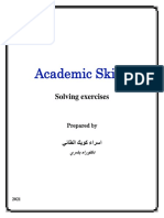 Academic Skills: Solving Exercises