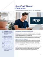 Opentext Blazon Enterprise: Transform Original Documents To PDF or Tiff Automatically