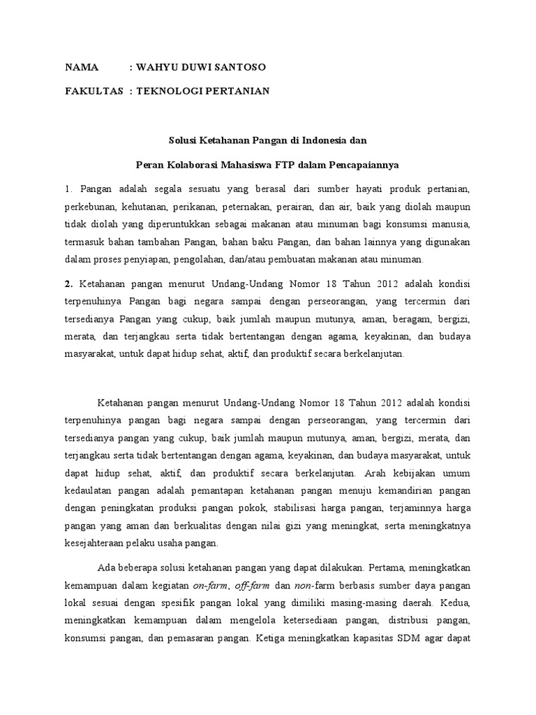 Solusi Ketahanan Pangan Berkelanjutan | PDF | Kesehatan Holistik