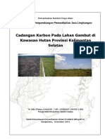 Cadangan Karbon Pada Lahan Gambut Di Kawasan Hutan Prov. Kalsel