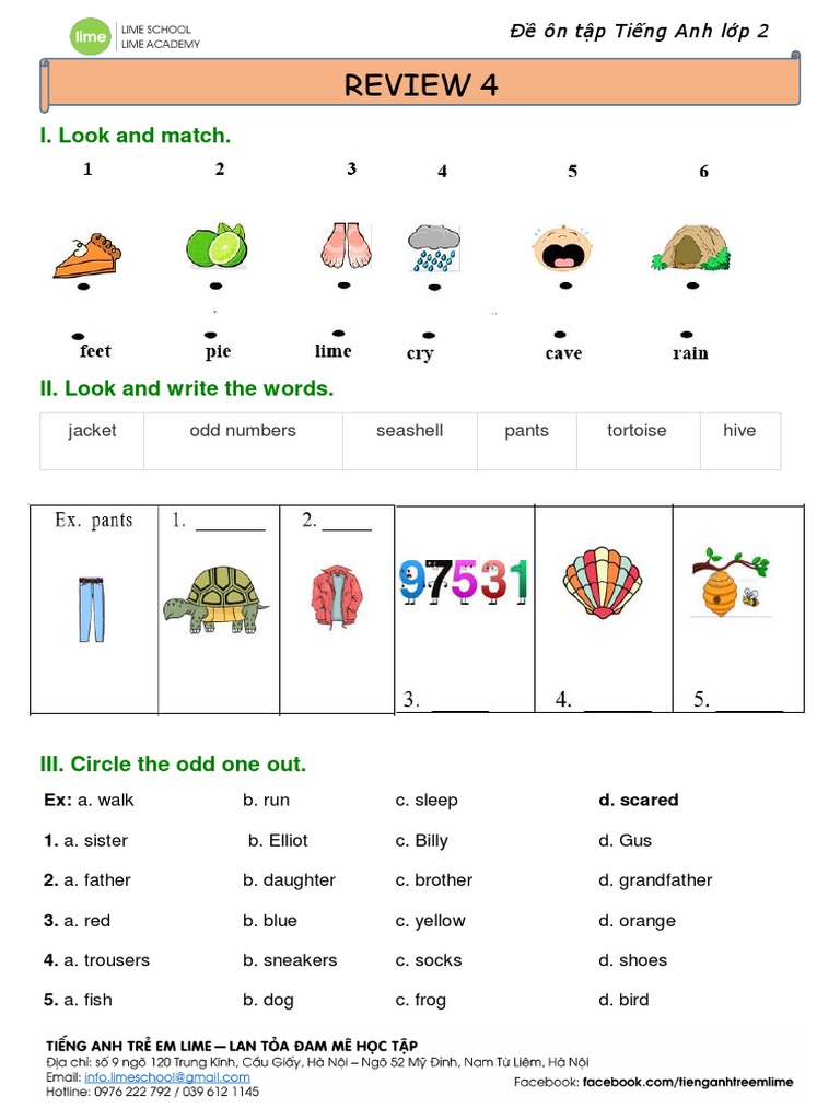 Grade 2 English Review Test | PDF | Language Arts & Discipline