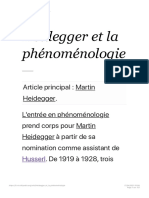 Heidegger Et La Phénoménologie Wikipédia