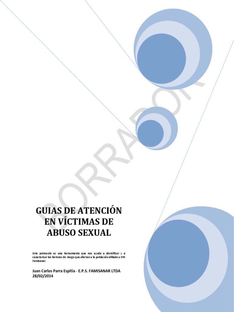 Protocolo de Atención a Víctimas de Abuso Sexual | PDF | Control de la ...