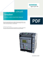 3WL10 Air Circuit Breaker: Reliable, Versatile and Perfectly Integrated