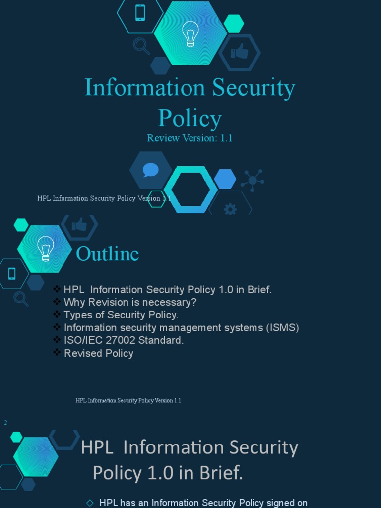 Information Security Policy Version1.001 Revised | PDF | Information