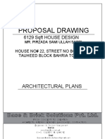 Proposal Drawing: 6129 SQFT House Design
