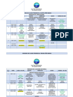 Horarios Presenciales Octubre 24