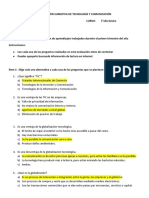 Evaluación -Tic septimo Básico respondio