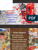 Direct and Indirect Speech: Naufal Arvien Nieza Zahra Nisrina Sriwahyuni